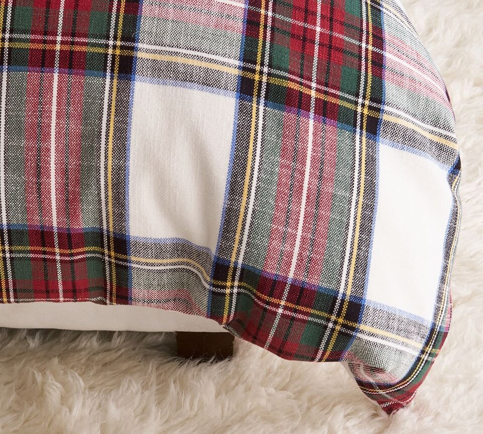 Stewart Plaid Cotton Duvet Cover & Shams